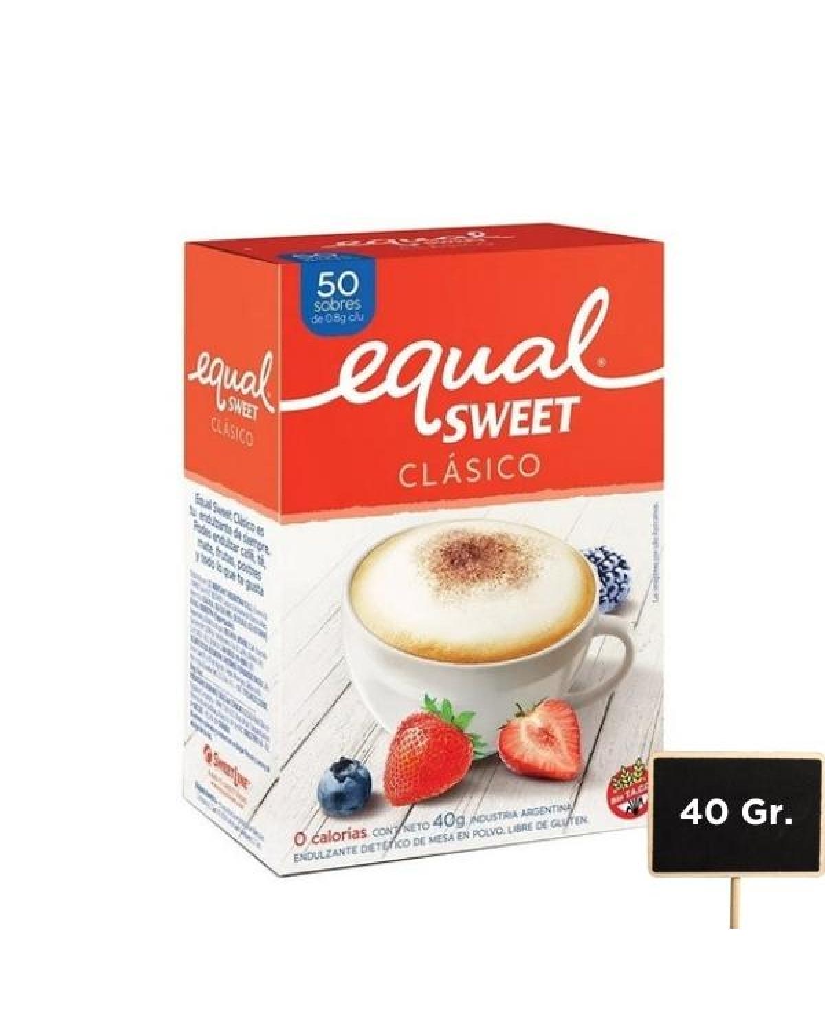 Endulzante equalsweet unilever 40g c50 (7792129000742)